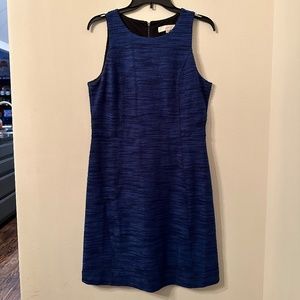 Ann Taylor LOFT women’s royal blue, sleeveless boucle shift dress. Size 8